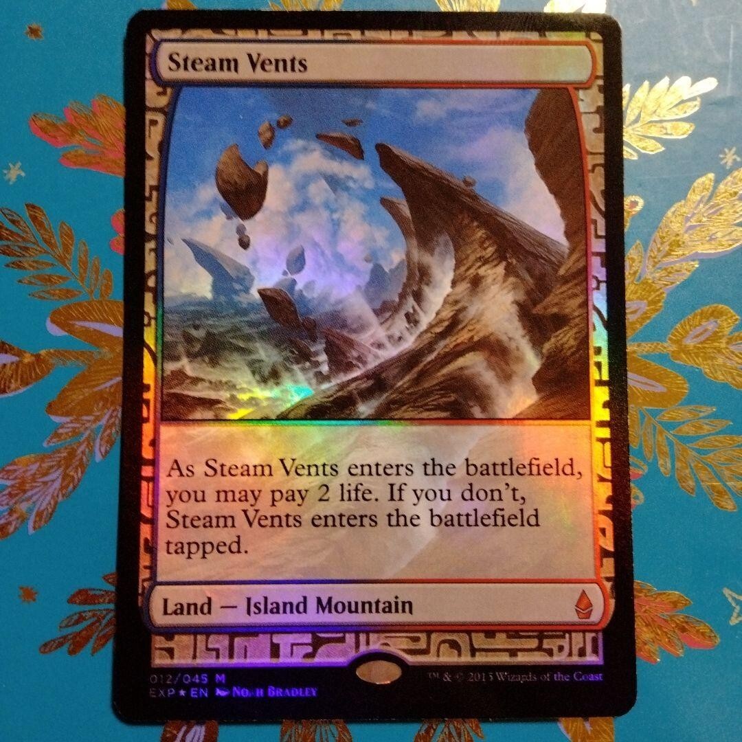 mtg 蒸気孔 foil エクスペディション Foil】《蒸気孔/Steam Vents