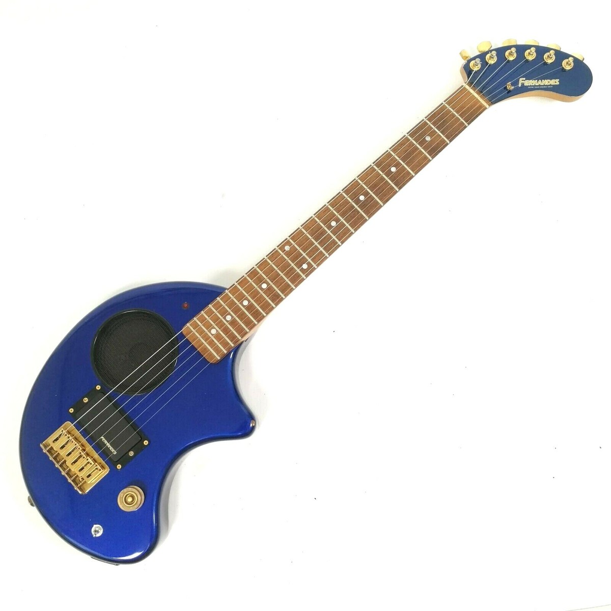 FERNANDES ZO-3C Blue with Soft Case Free Shipping USED E.Guitar