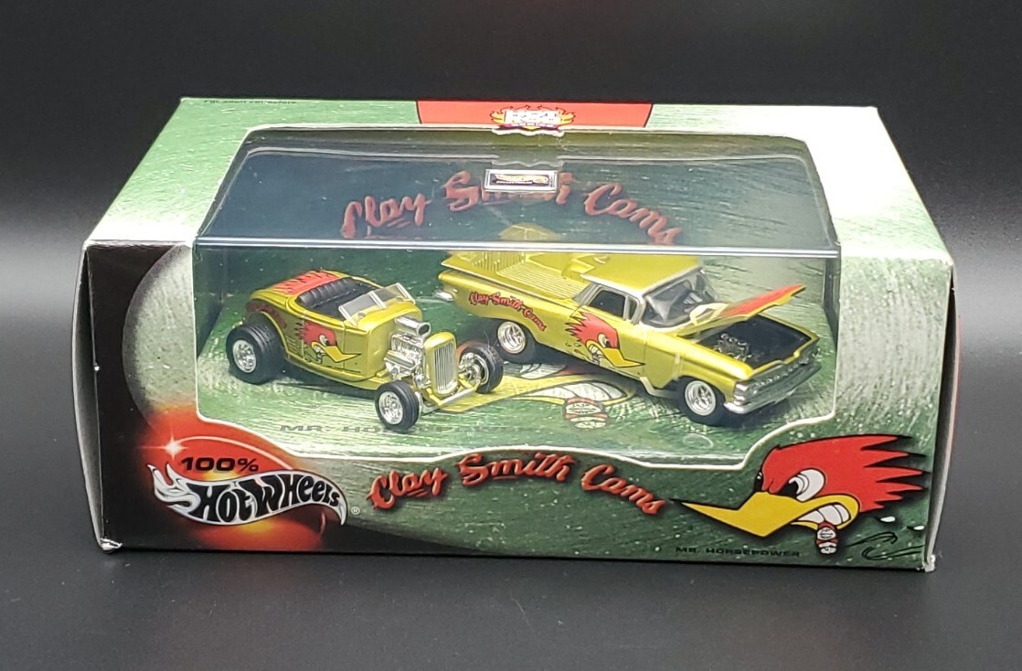 Hot Wheels 2000 Clay Smith Cams 100% Hot Wheels 2-car Sealed Set