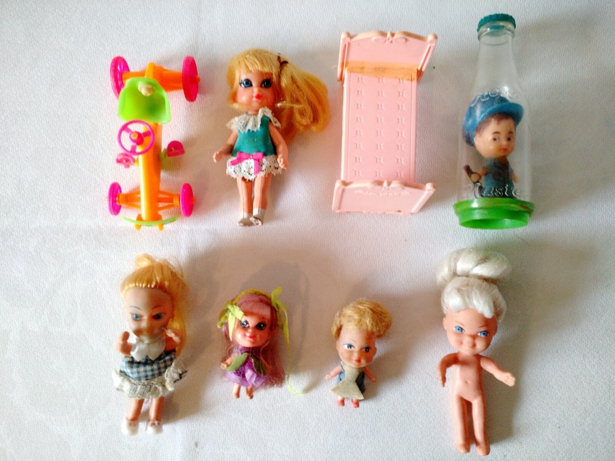 Mattel Liddle Kiddles Dolls Parts and Extras with Like Dolls Lot