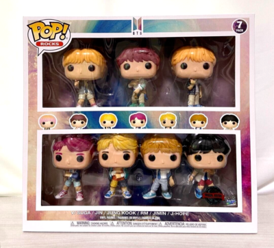BTS Funko Pop ! 7 Pack Rocks Figure Musician Group Idol Limited