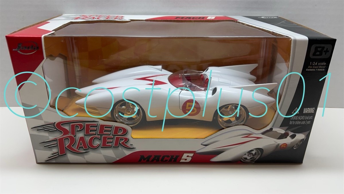 JADA SPEED RACER MACH 5 GLOSSY WHITE WITH NO 5 GRAPHIC 1:24 | eBay