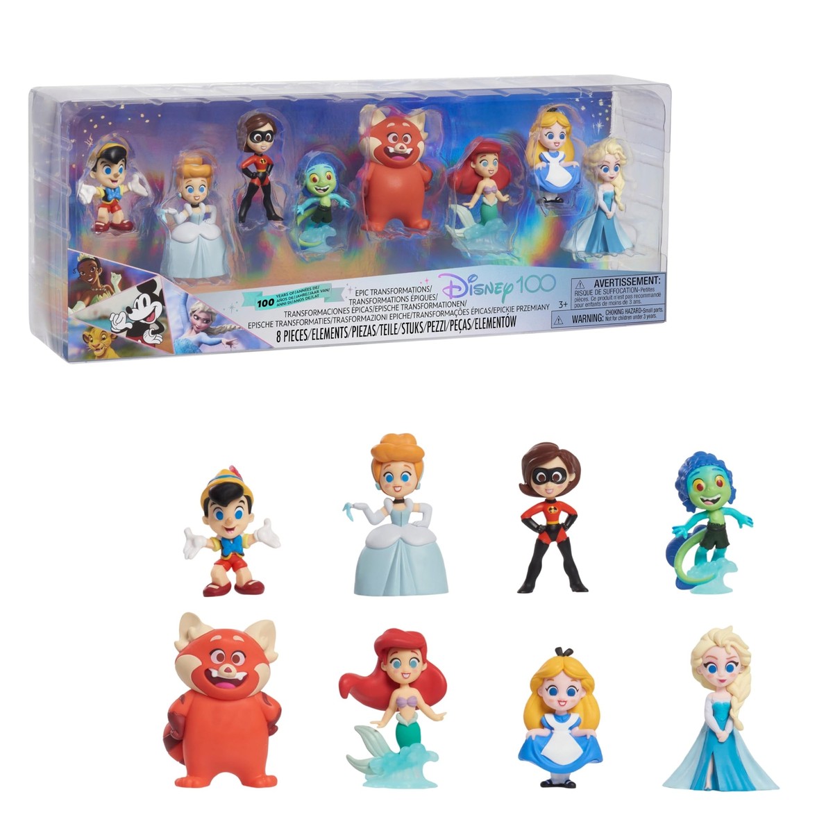 Disney 100 Figure Pack 100 Years of Epic Transformations Pinocchio
