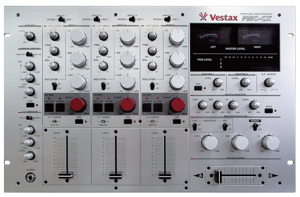 Vestax PMC-CX Professional DJ Mixer Carl Cox Model PMCCX PMC-500