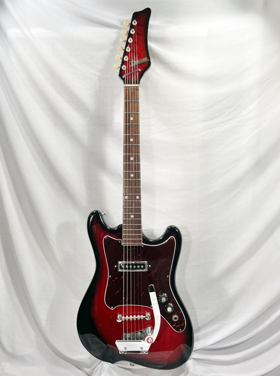RARE Vintage 1965 Teisco Decca DMI-501, Cherryburst, Roller Bridge