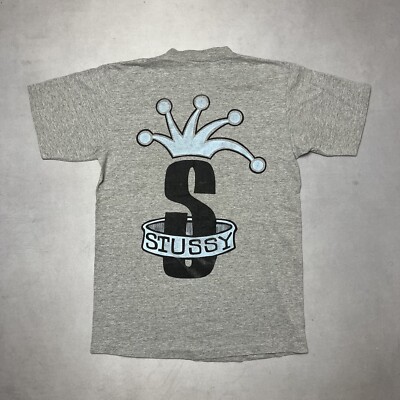Vintage 90s Stussy Crown Jester Made In USA Single Stitch T Shirt