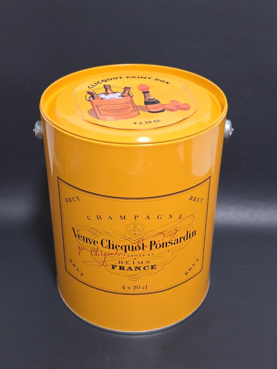 Rare VEUVE CLICQUOT Ponsardin PAINT BOX Metal Cooler Ice Bucket | eBay