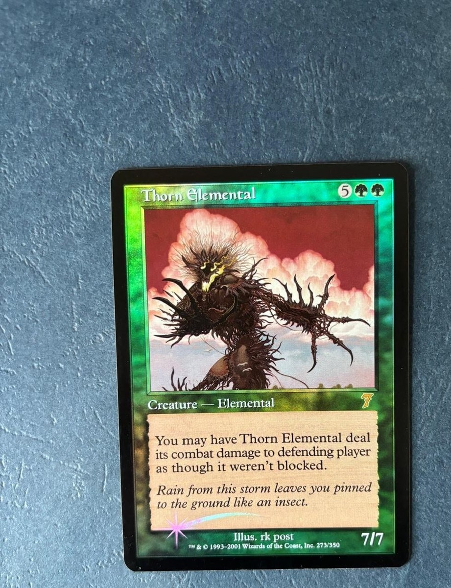 MTG FOIL 7TH EDITION THORN ELEMENTAL NM MAGIC THE GATHERING