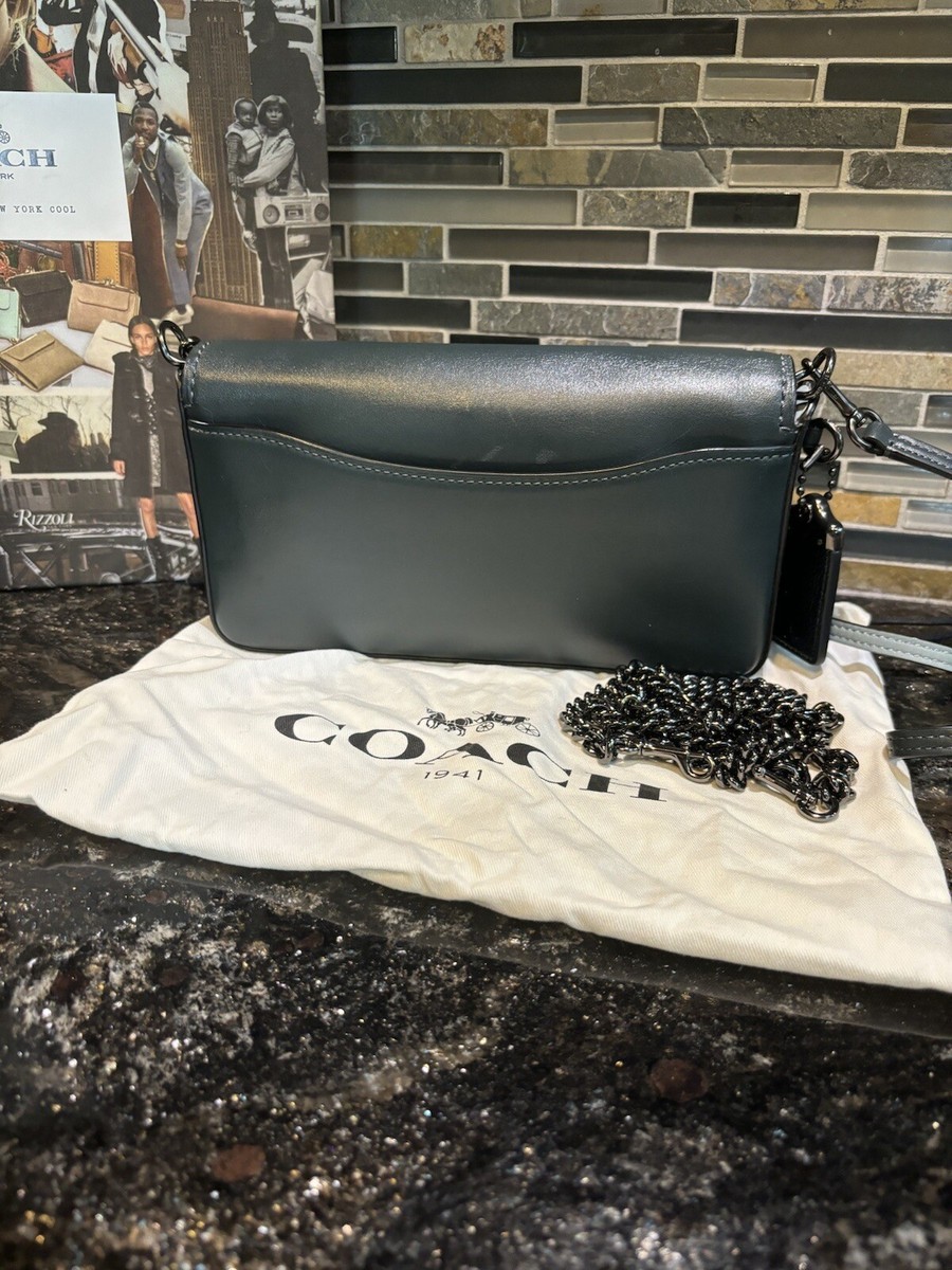 COACH 1941 DINKY CROSSBODY CLUTCH Glovetanned Leather Green 37296