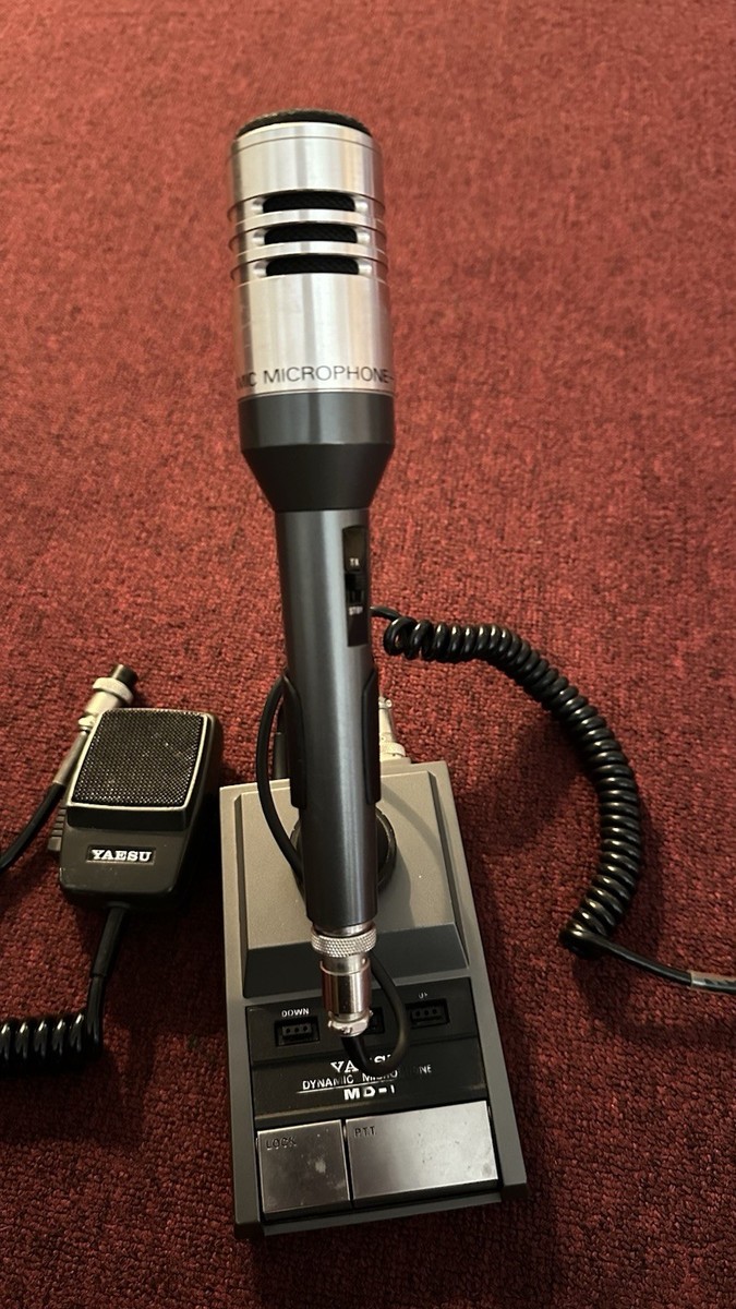 Yaesu MD-1 C8 Vintage Ham Radio 8-Pin Desk Microphone (UNTESTED