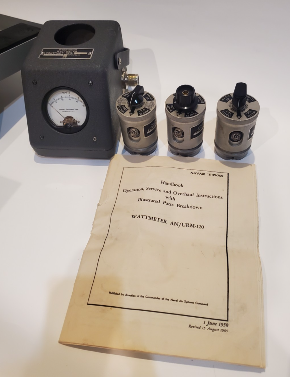 AN/URM-120型ワットメーター RARE US NAVY AN/URM-120 RF WATTMETER