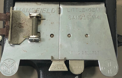 MANSFIELD INDUSTRIES 8MM & 16MM LITTLE GEM AUTOMATIC FILM SPLICER