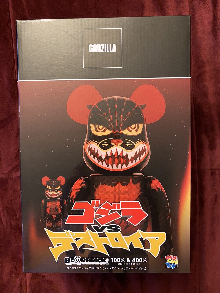 BE@RBRICK ゴジラ(メルトダウン:クリアオレンジVer.) 1000%