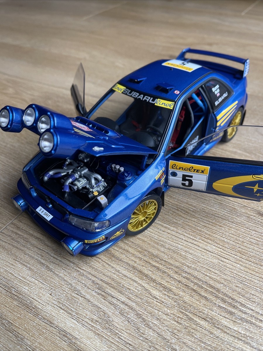 ジャンク】オートアート 1/18 impreza 22b Blue オートアート 1/18