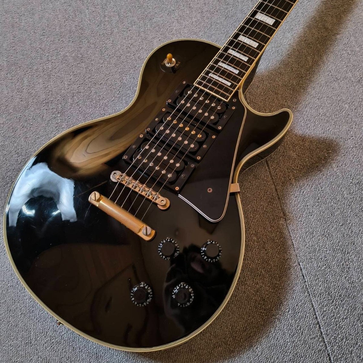 Burny RLC レスポールカスタム ブラック 3PU/VH-1搭載 Burny RLC レス