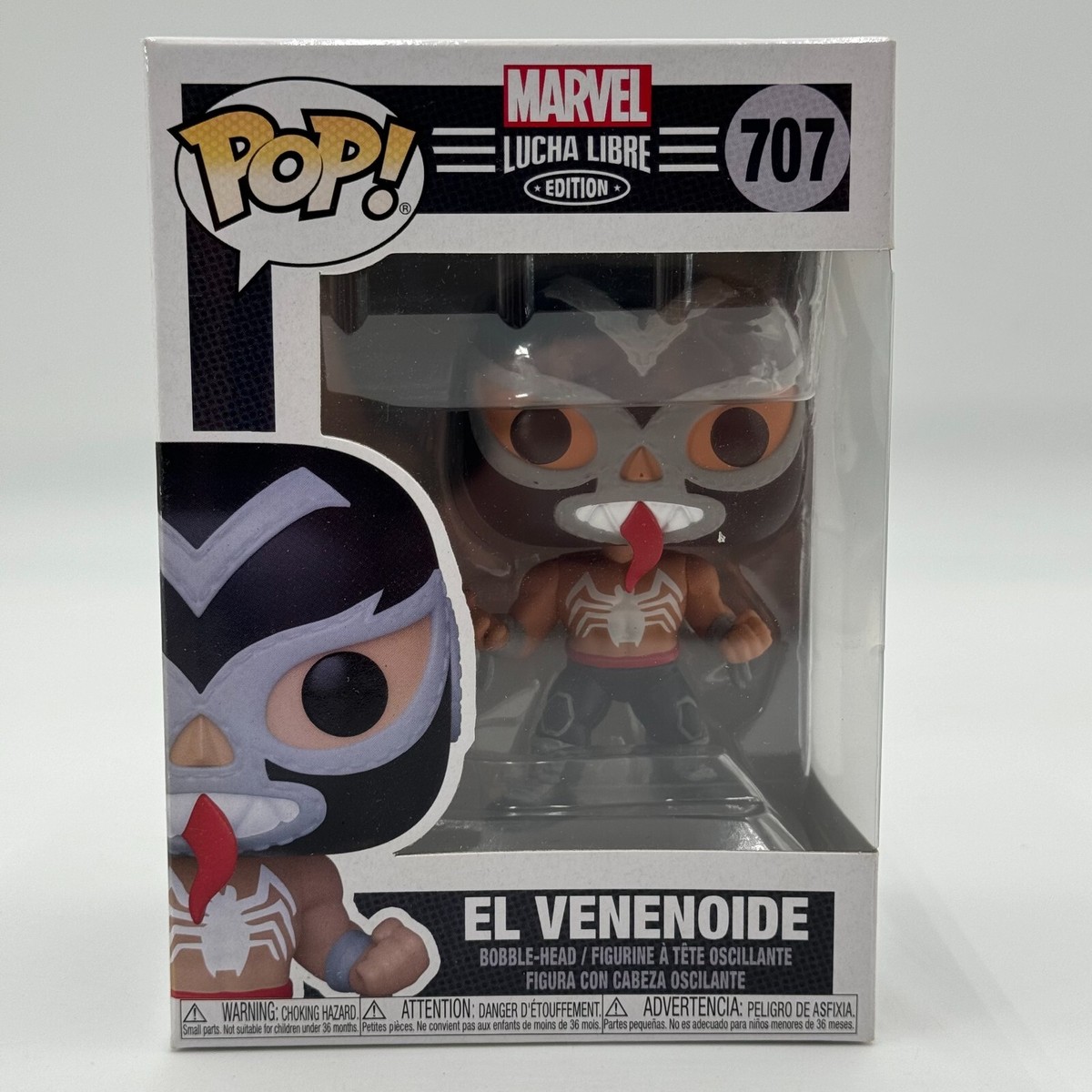 Funko Pop! #707 Marvel: El Venenoide Venom Lucha Libre Edition