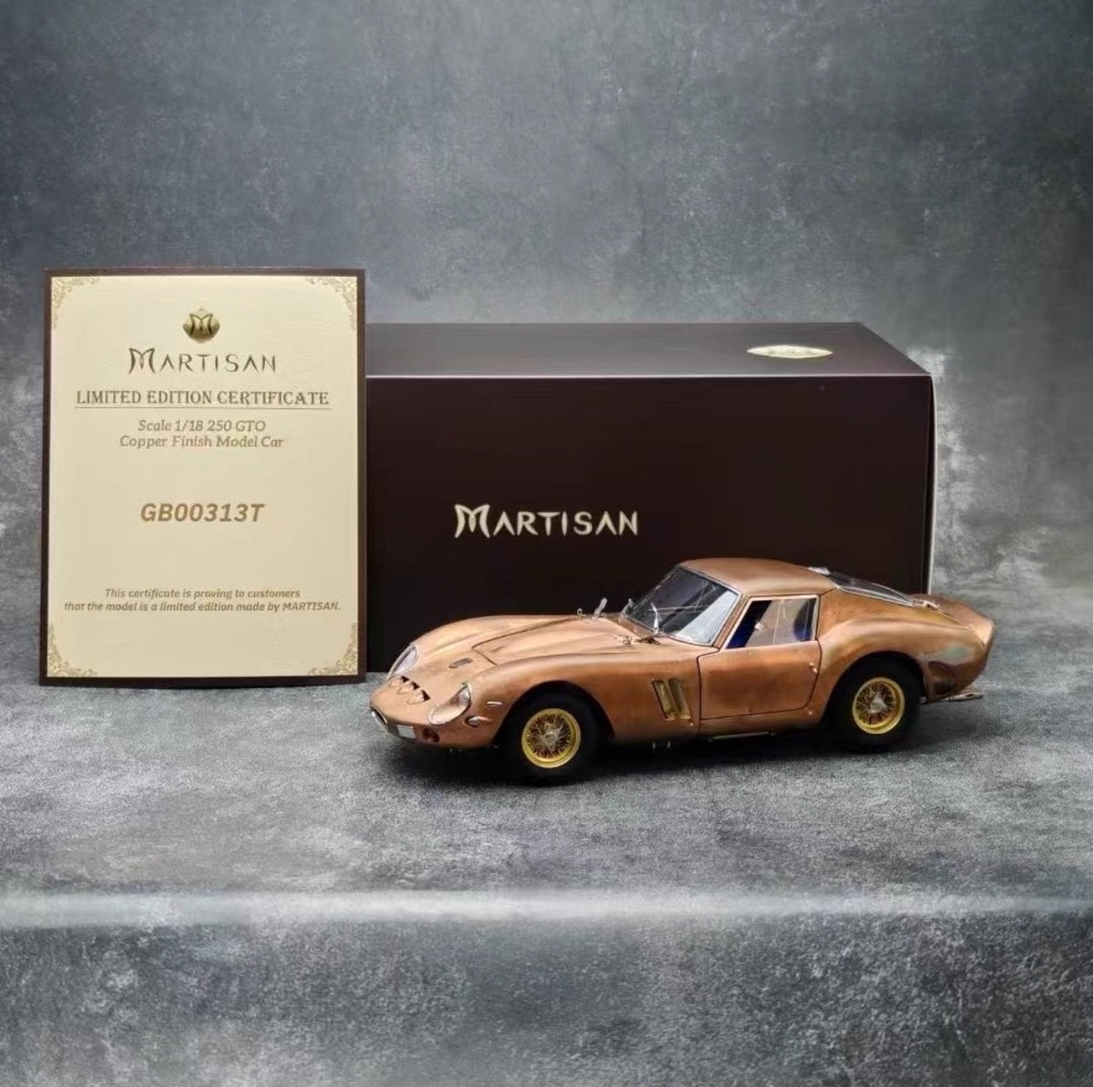 Ferrari 250 GTO (Copper) [MARTISAN] 1/18 Scale Copper Model