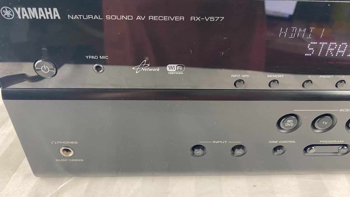 Yamaha RX-V577 Natural Sound 7.2 Ch AV Receiver CinemaDSP 3D 4K