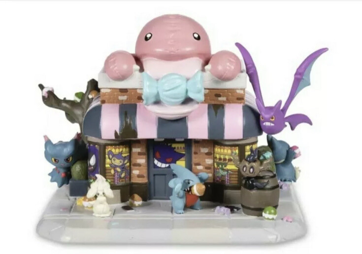 Pokemon Center Haunted Pokemon Village Halloween House Figures Set