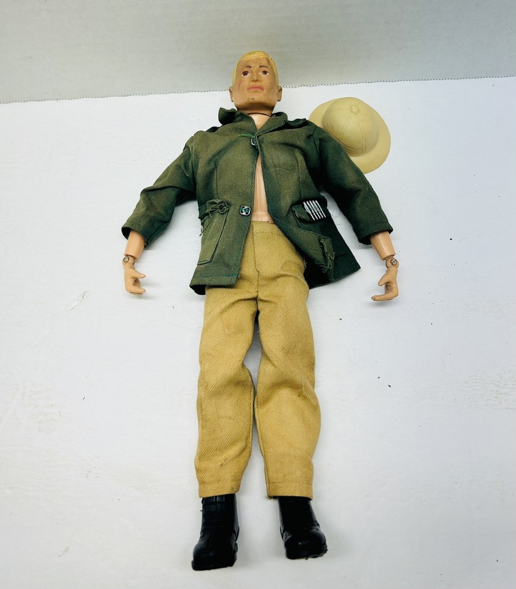 VINTAGE 1964 GI JOE Blonde Hair Safari ACTION FIGURE ORIGINAL MADE