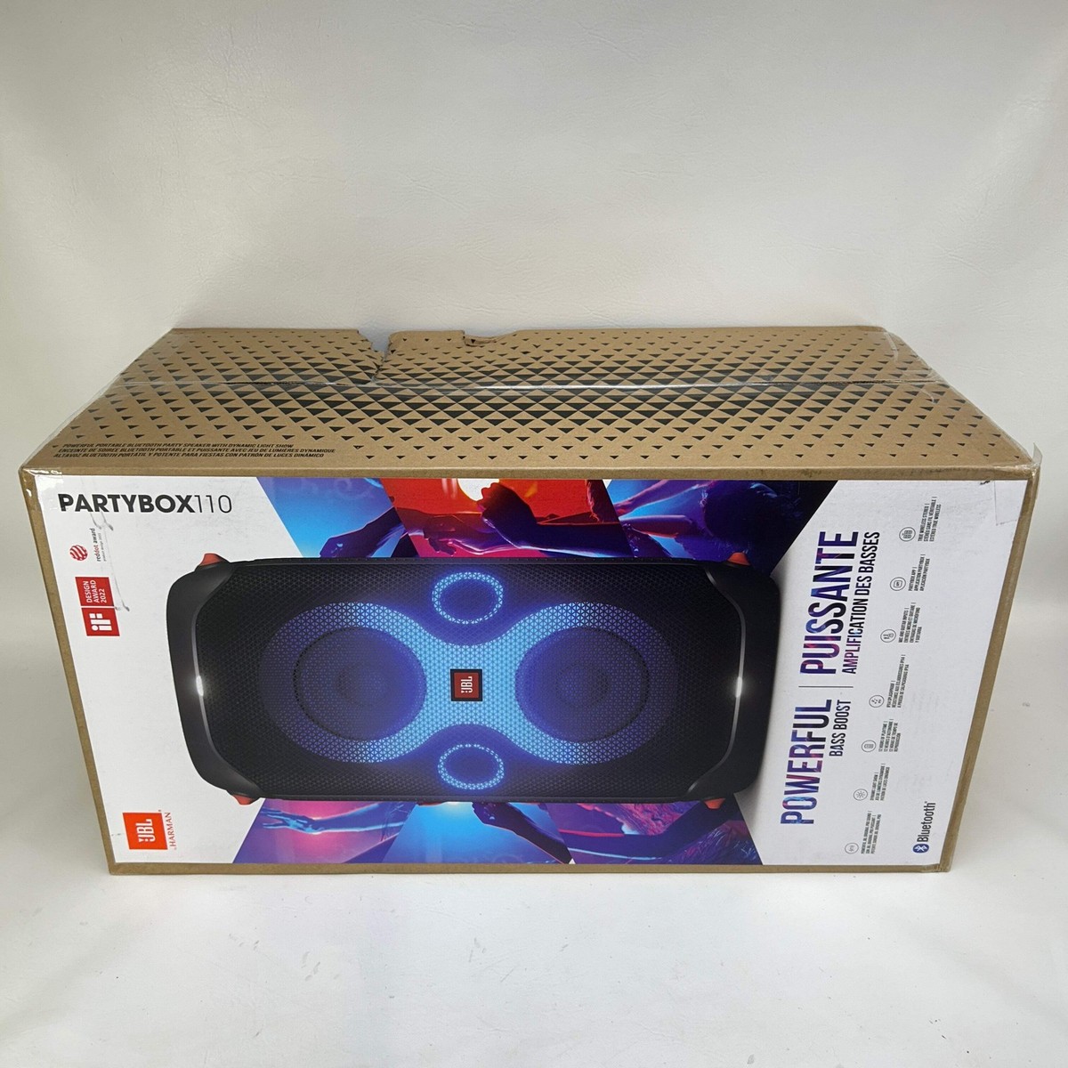 JBL PartyBox 110 Portable Bluetooth Speaker - Black for sale