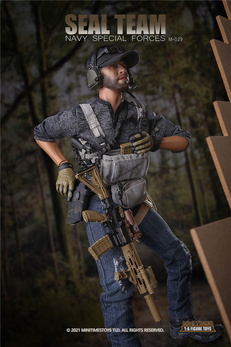 1/6 US Navy Special Forces Seal Team Soldier Action Figure Model w
