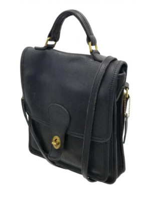 Coach Vintage Black J23-5130 Station Leather Crossbody With