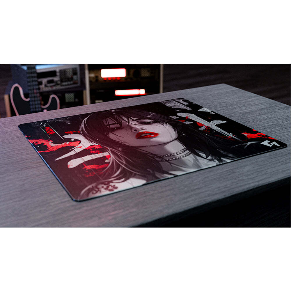 VSPOGEAR GLASS MOUSEPAD 花芽なずな EDITION VSPO! Announces