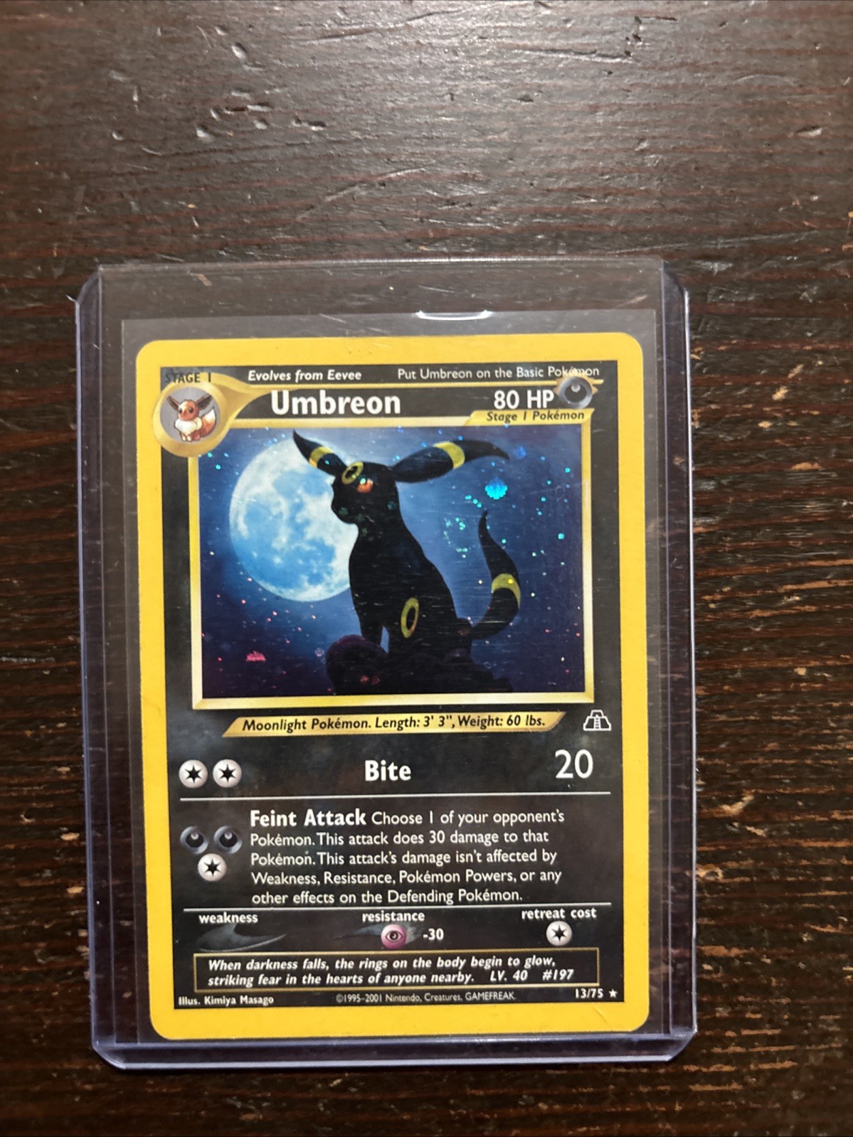 UMBREON HOLO 13/75 ブラッキー 英語版 ポケットモンスター UMBREON