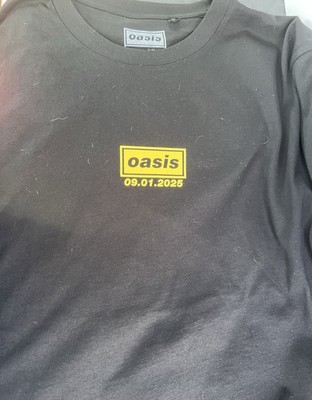 OASIS LIVE 25 SHIRT XL 9/1/2025 METLIFE STADIUM EAST RUTHERFORD