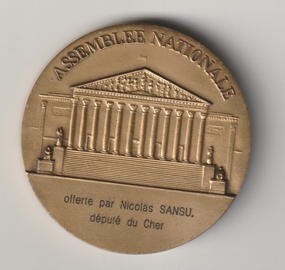 MÉDAILLE ASSEMBLÉE NATIONALE PAR DRAGO Large Medal Gendarmerie