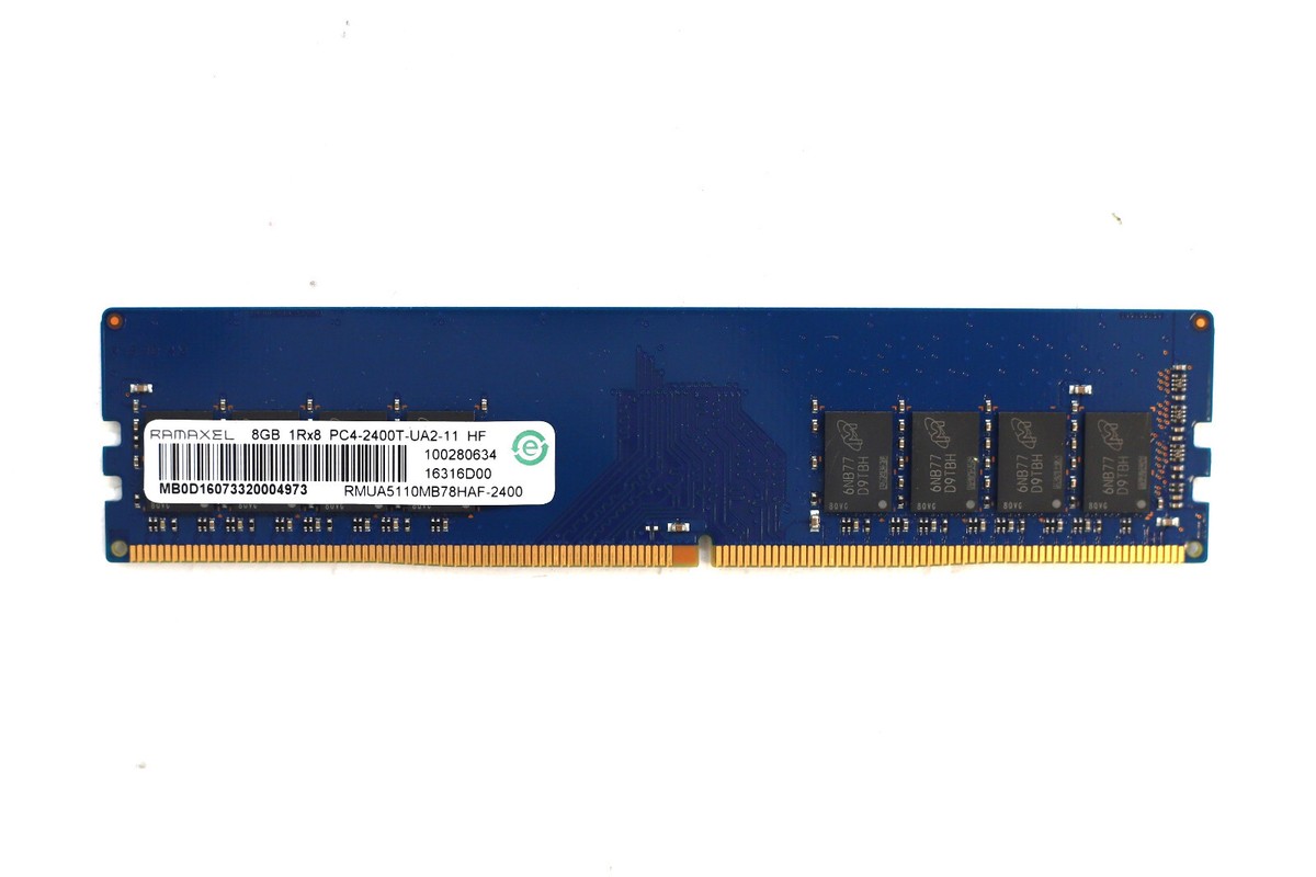 Ramaxel 8GB 1Rx8 PC4-2400T-UA2-11 NON-ECC Unbuffered Memory