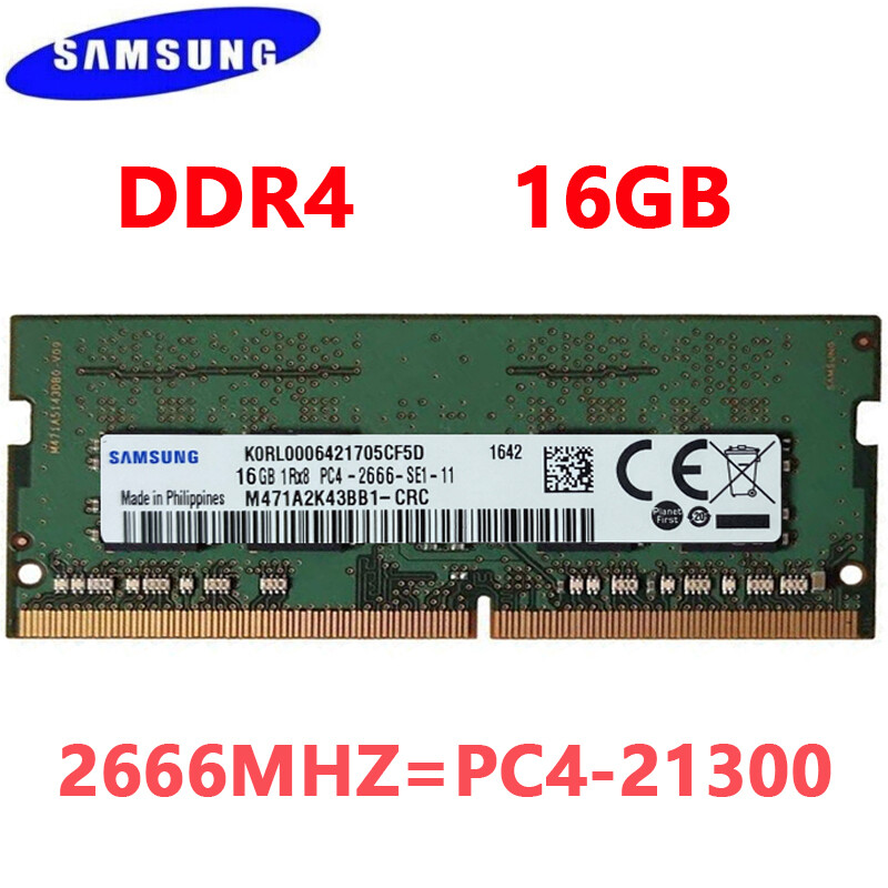 Samsung DDR4 16GB 2666 MHz PC4-21300 Laptop SODIMM 260pin Memory