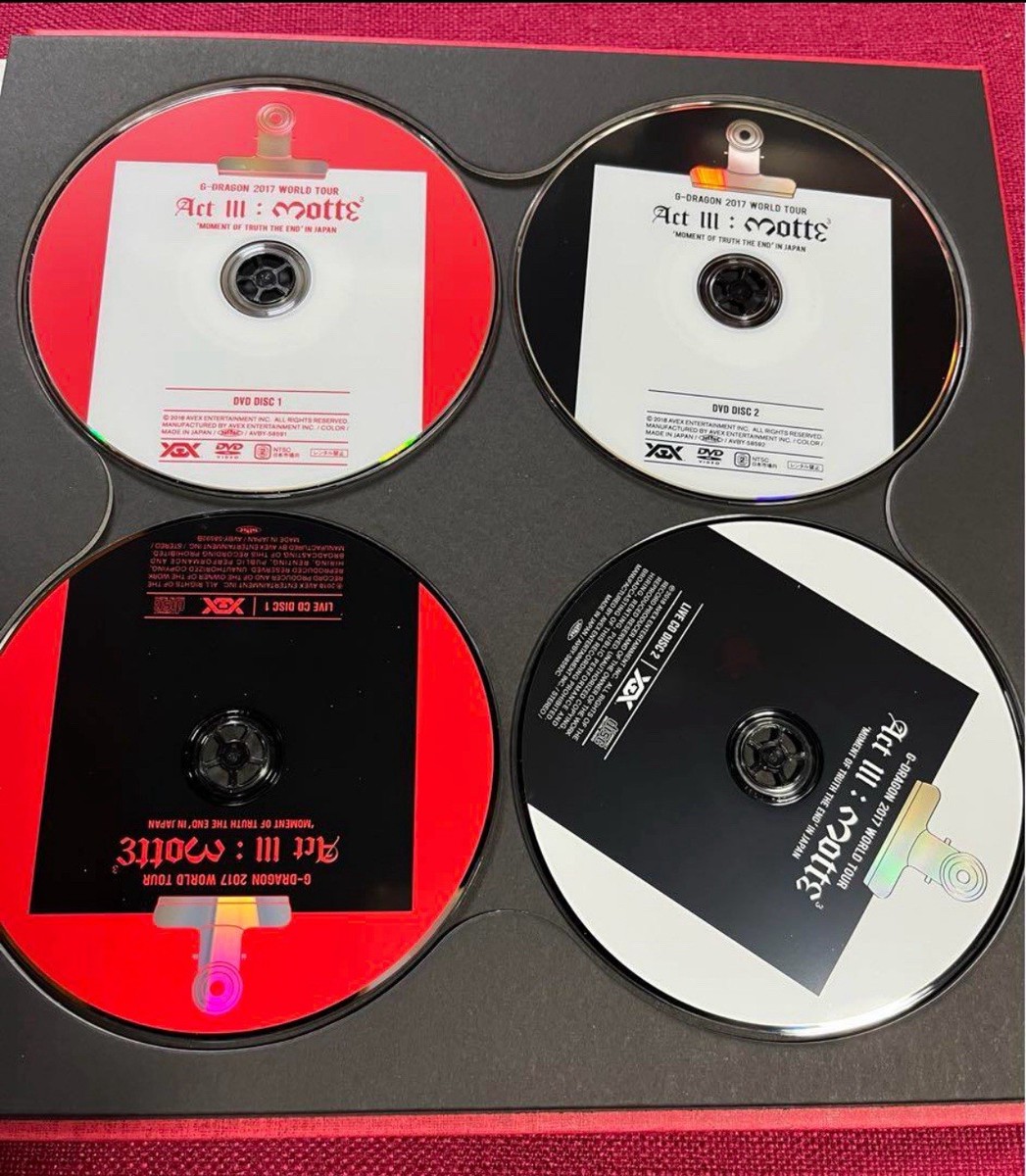 G-DRAGON 2017 WORLD TOUR ACT III M.O.T.T.E 小売業者 IN JAPAN (DVD2