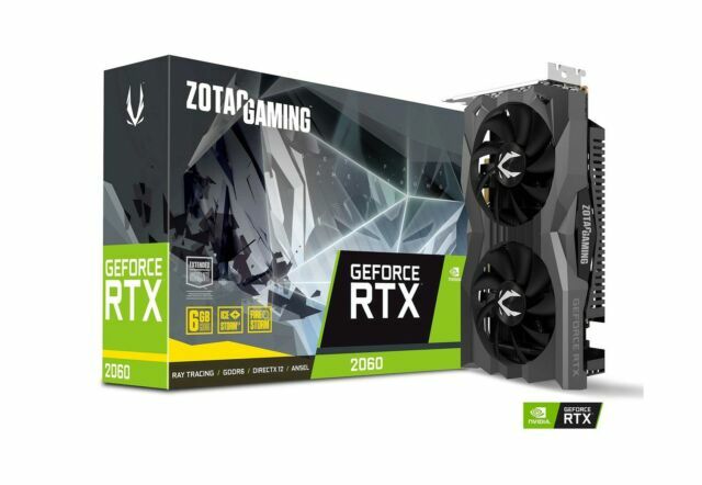 ZOTAC NVIDIA GeForce RTX 2060 6GB Graphics Card (ZTT20600H10M) for