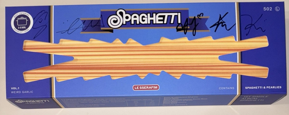 LE SSERAFIM spaghetti 直筆サイン サクラ LE SSERAFIM SPAGHETTI