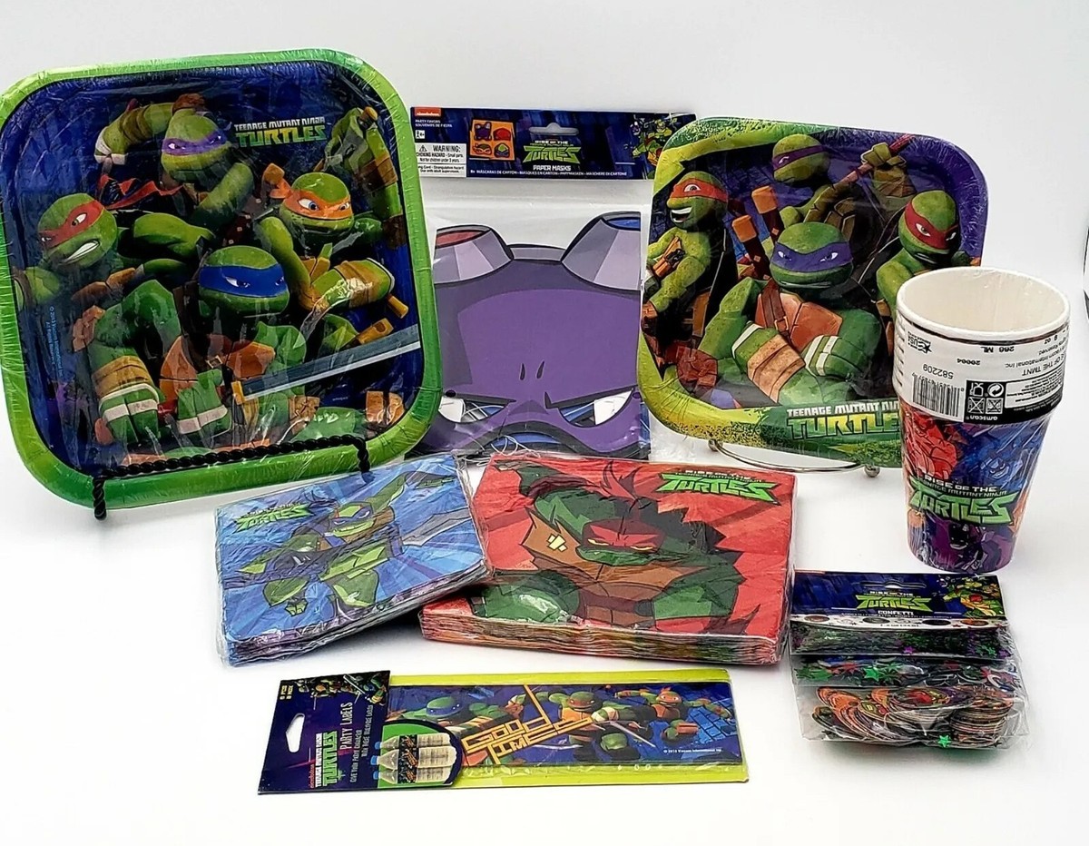 Teenage Mutant Ninja Turtles Set Lot Bulk Kids Birthday Party