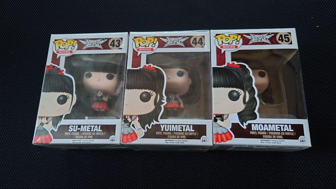 BabyMetal Funko Pop Rocks RARE Su-Metal, Yuimetal & Moametal 3PC