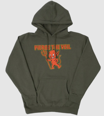 Pierce The Veil Band Devil Green Hoodie Gift For Fan S-3XL AR1203