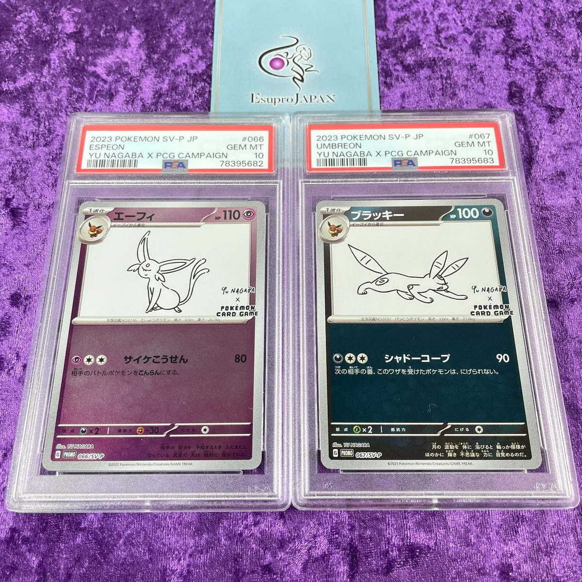 ポケモンカード長場雄Yu nagabaイーブイ ブイズ プロモ PSA10セット