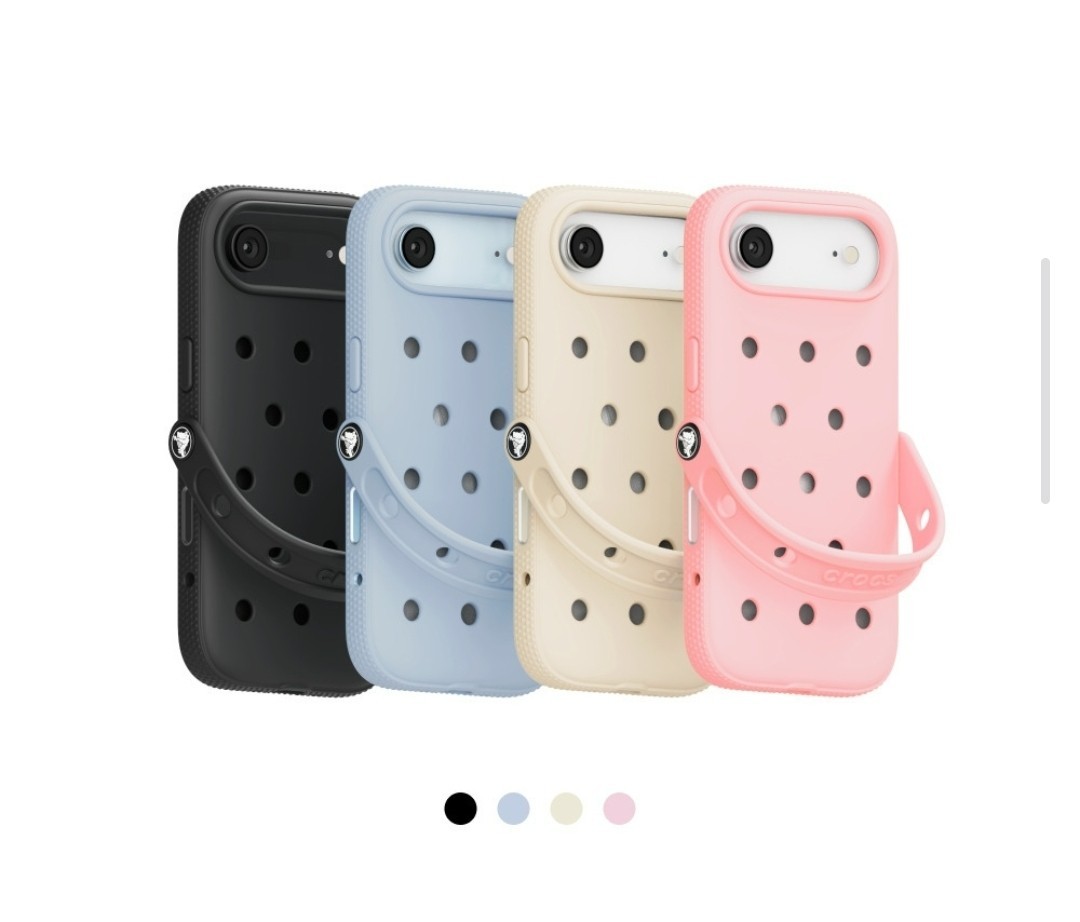 Pre-order i Phone 17 Air Crocs Case 4 colors Black / Bone / Pink