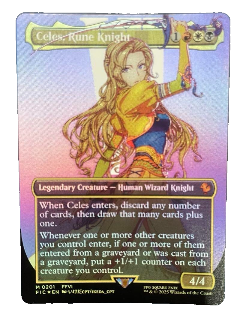 ルーンナイト、セリス》 日本語 サージFoil ボーダーレス MTG ルーン