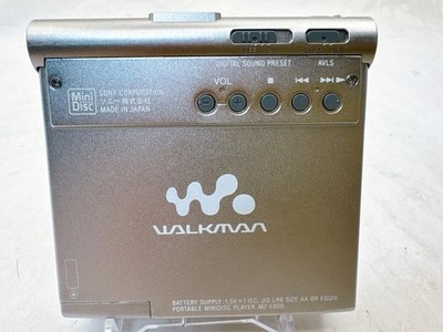 Sony Walkman MZ-E800 Silver MD MiniDisc Player Tested w/ Remote RM