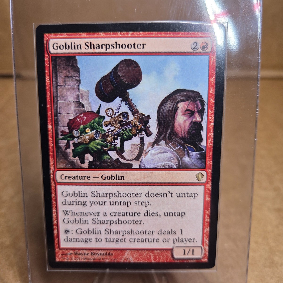 foil「ONS」ゴブリンの名手/Goblin Sharpshooter 英語1 foil「ONS