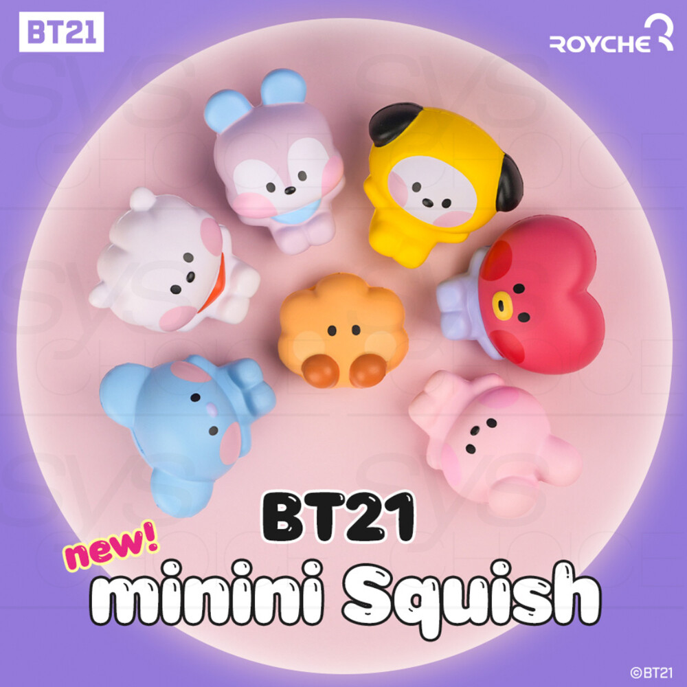 BTS BT21 Official Authentic Goods minini SQUISHY Figure + Tracking