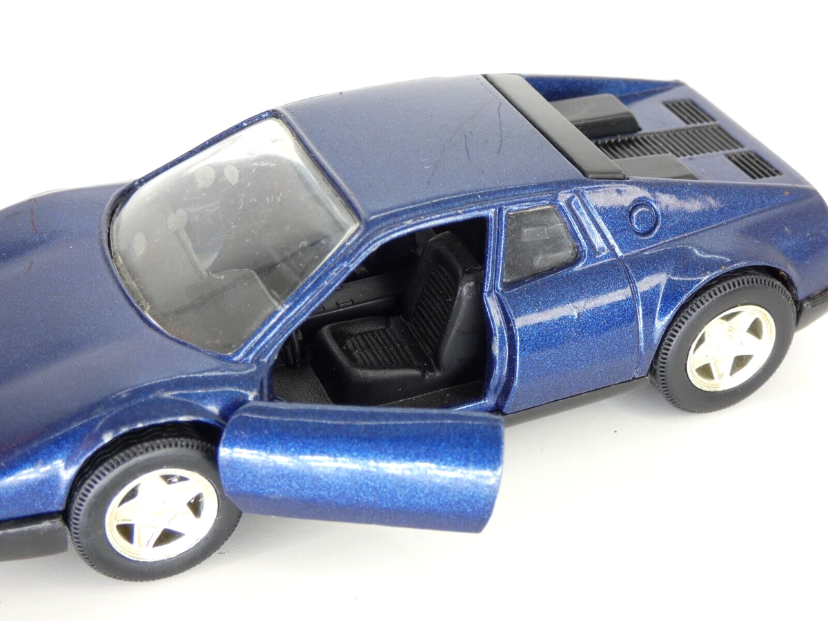 1973 Ferrari 365 GT4 BB Toy Sports Car Blue 1:38 Scale Diecast