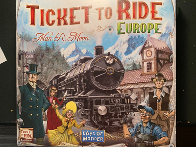 Ticket To Ride Europe RED TRAIN CARD Game Replacement Pieces Cards
