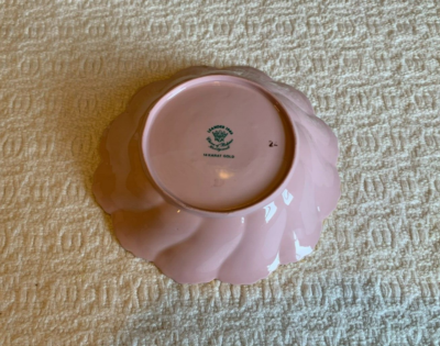 Vintage 1946 Leander RGK China de Boheme, Pink 14 Karat Gold, Ring