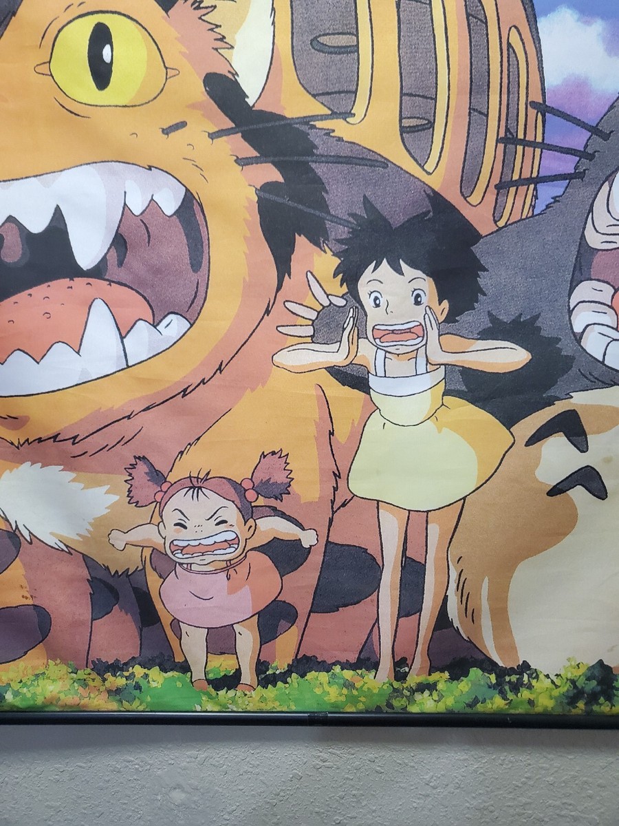 Ghibli My Neighbor Totoro Wall Hanging Tapestry Canvas Fabric 42
