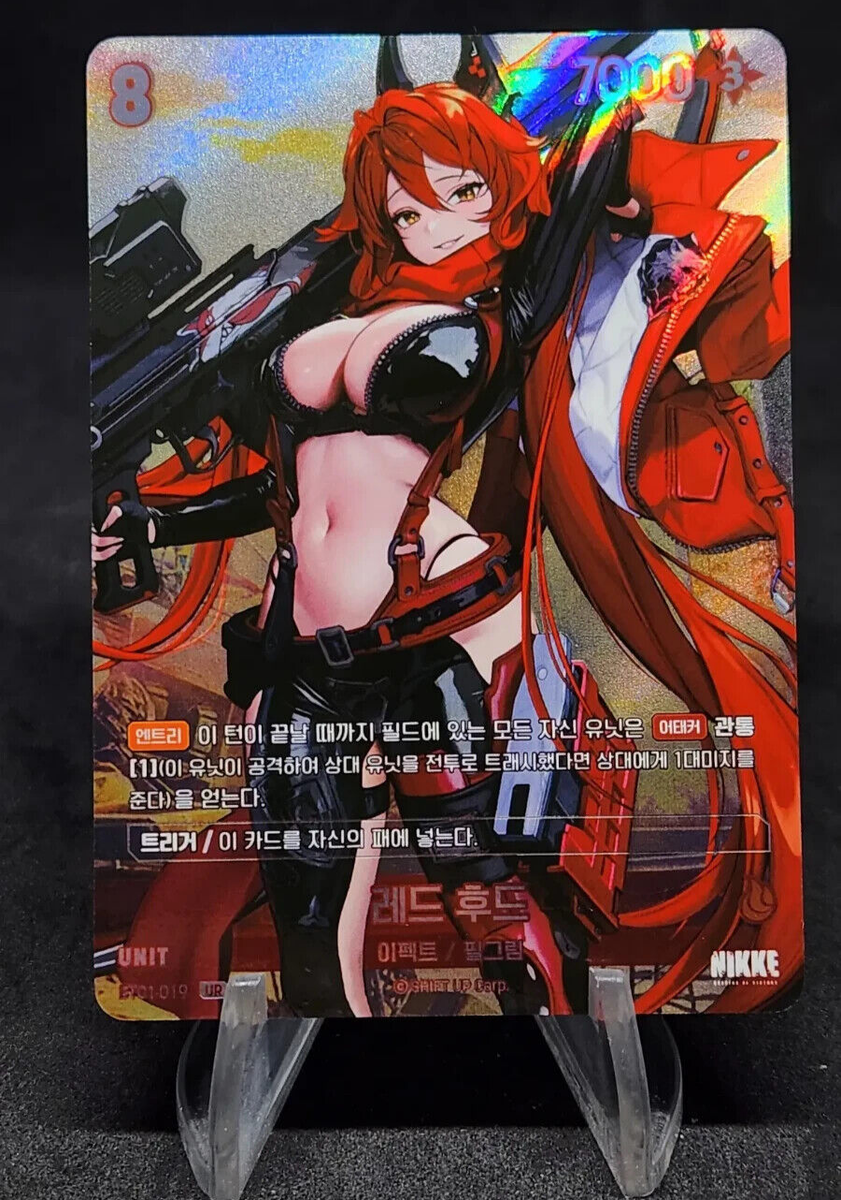 Red Hood BT01-019 UR Excellent Nivel Area Nikke Korean version RED